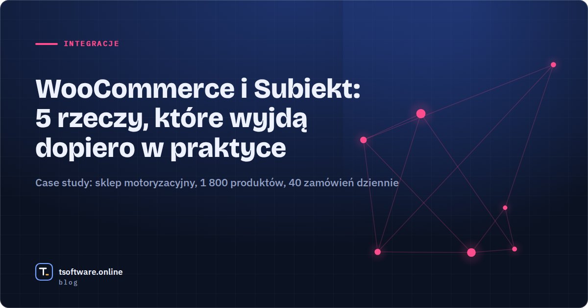 Okładka: WooCommerce i Subiekt, 5 rzeczy, które wyjdą dopiero w praktyce