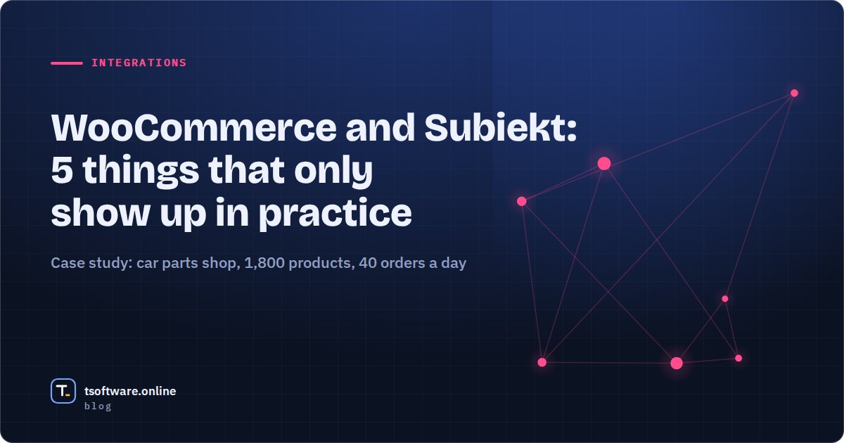 Cover: WooCommerce and Subiekt, 5 things that only show up in practice